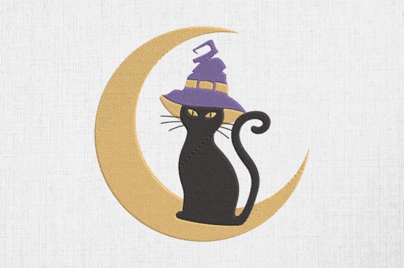 Review: Black Cat with Witch Hat and Moon Design