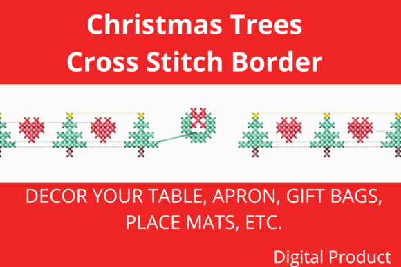 Review: Christmas Tree Cross Stitch Border