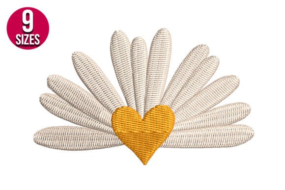 Review: Half Daisy Flower with Heart Design