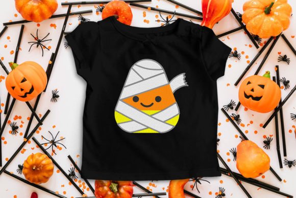 Review: Halloween Candy Corn Mummy Embroidery Design