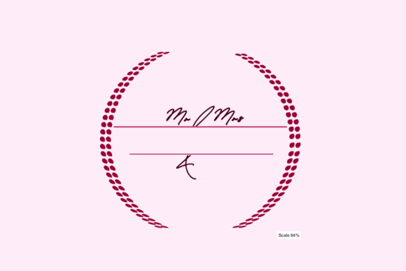 Review: Mr Mrs Monogram Leaf Circle Wreath