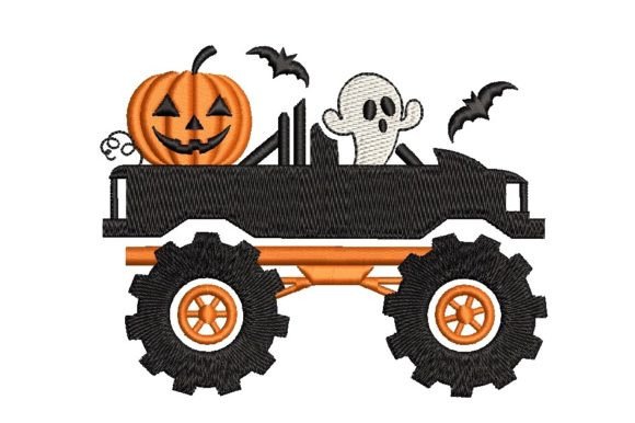 Review: Truck with a Pumpkin and a Little Ghost Design